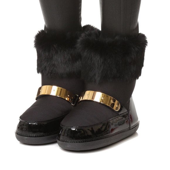 giuseppe zanotti jr BNIB furry black snow boots - Picture 5 of 8